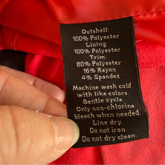 Rock & Republic Red Distressed Cropped Moro Jacket - Picture 9 of 14